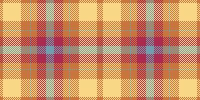 Complexity tartan plaid , gift card pattern fabric textile. Gold background seamless texture check in orange and amber colors. vector