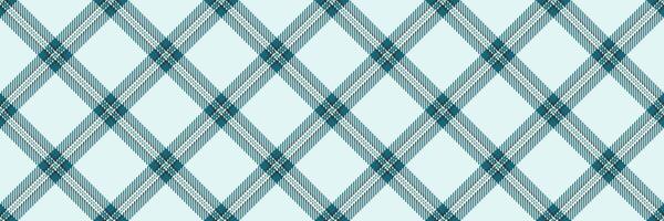 Elegant teal and light blue diagonal plaid pattern. Perfect for textile design, wrapping paper, or website backgrounds. Seamless repeat texture offers versatility for various design projects. vector