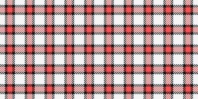 Vibrant coral and black plaid pattern. Perfect for textile design, apparel, or website backgrounds. Classic check design with a modern twist. Ideal for autumn or winter themes. vector