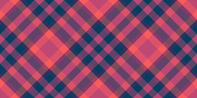 Individuality pattern plaid textile, internet background seamless . Glen tartan texture check fabric in pink and cyan colors. vector