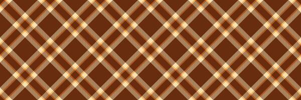 Stylish diagonal plaid pattern in warm autumnal tones of brown and beige. Perfect for textile design, fall-themed projects, website backgrounds, and more. Seamless repeat for endless possibilities. vector