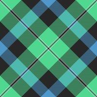 Yuletide fabric textile pattern, installing tartan seamless background. Realistic check texture plaid in grey and green colors. vector