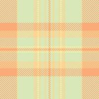 Fashion pattern textile , composition background fabric plaid. Deep check texture tartan seamless in light and orange colors. vector