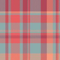 Customizable textile plaid tartan, wedding seamless pattern check. Hipster fabric texture background in red and pastel colors. vector