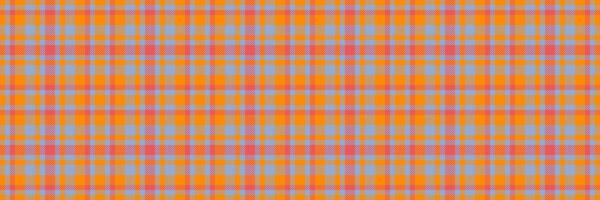 Vibrant orange and blue plaid pattern. Perfect for textile design, fashion, website backgrounds, or any project needing a cheerful, modern textile texture. vector