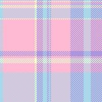 Material texture background fabric, diverse pattern check seamless. Strip plaid tartan textile in light and light blue colors. vector
