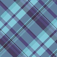 Scratch seamless tartan plaid, chinese new year pattern background texture. Color check fabric textile in cyan and indigo colors. vector