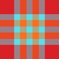 Ornamental seamless plaid tartan, seventies textile fabric. Ethnic texture check pattern background in pastel and red colors. vector