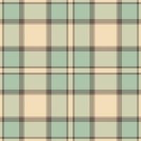 Elegant pastel plaid pattern. Soft beige, green, and brown hues create a calming and versatile design perfect for textile prints, website backgrounds, or packaging. vector
