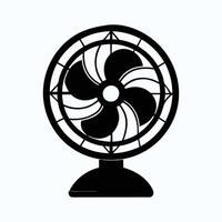 realistic fan silhouette illustrations graphics for projects vector