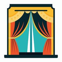 detailed curtains designs for professional projects vector