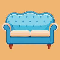elegant sofa illustration for creative projects vector