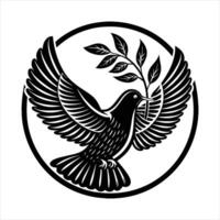 Dove With Olive Branch Vectors