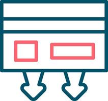 Line Two Color Design vector