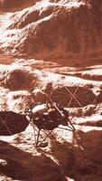 Insight Mars exploring the surface of red planet. Elements furnished by NASA. video