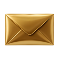 3d oro sobre icono con metálico terminar y pulcro diseño en transparente antecedentes png