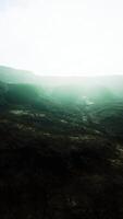 View of the himalayan peak in deep fog video