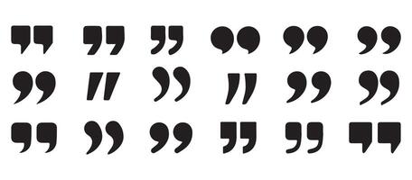 Citation double comma graphic design. Illustration eps 10 vector