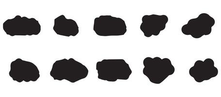 Clouds icon set illustration eps 10 vector