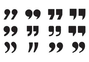 Quotemark symbol isolated on a white background vector
