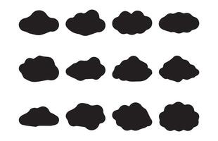 Icon illustration eps 10. Collection of various forms and contours. Data technology icons pack vector