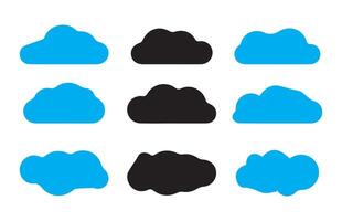 Weather concept. Clouds icon set vector