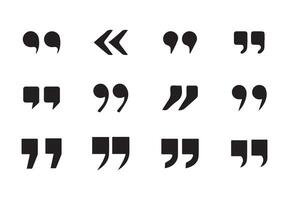 Sign and symbol. Quotation mark vector