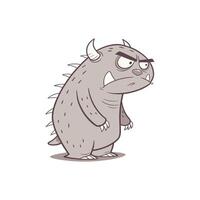 Grumpy Creature Artwork vector