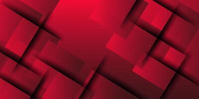 Abstract red square overlapping background design. Red background with shadow. Eps10 vector