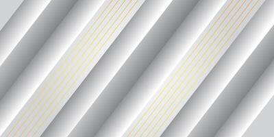 Luxury 3D abstract background with gray gradient with lights and gold lines. Abstract rectangle box with simple background for banner, flyer, presentation design and business card. Eps10 vector