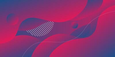 Abstract 3D wave art background design with red and blue combination for design. Eps10 vector