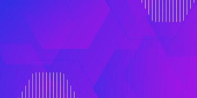 Abstract 3D background with purple and blue gradient colors. Hexagonal pattern overlay shapes. Cool design. Eps10 vector