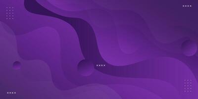Purple gradient illustration with dynamic background with simple curve and circle pattern style. Cool design. Eps10 vector