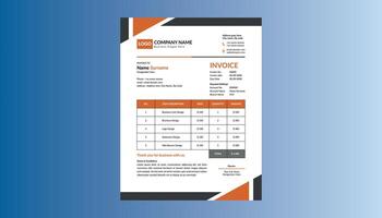 Modern Invoice Design. Abstract Template Display for Promotional Campaign. vector