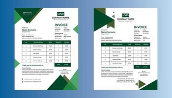 Modern Invoice Design in Bundle. Artistic Template Display for Promotional Campaign. vector