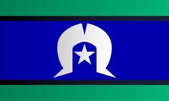 Torres Strait Islander Flag. RGB color. illustration vector
