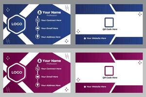 Modern and Creative Business Card Template Design vector