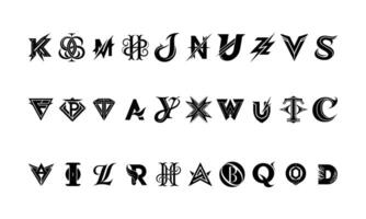 Unique and Refined Letter Logos for Versatile Use vector