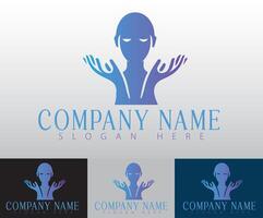 A creative idea for a logo that embodies themes of business, health, meditation, and relaxation, blending professionalism with tranquility. vector