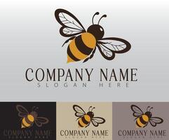 This bee logo design combines creativity with simplicity, making it perfect for branding across various industries. vector
