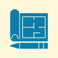 Architect trendy creative cute abstract illustration colorful useful design vector
