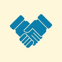 Handshake trendy creative cute abstract illustration colorful useful design vector