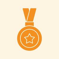Medal trendy creative handsome abstract illustration colorful useful design vector