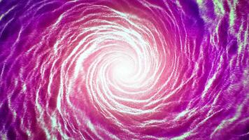 Cloudy swirl background with red purple waves of energy spinning around bright light in center. Abstract animation of surreal tunnel with vivid colors for events and digital art performance. 4K 30fps video