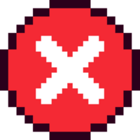 Decline button. 8 bit icon. Check mark icon. True and false buttons. Green and red buttons png