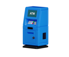 Atm machine icon 3d render concept of digital money withdraw machine icon illustration png