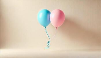 Gender reveal anouncement party backdrop minimalistic photo