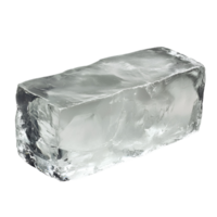 Clear Ice Block with Sharp Edges png