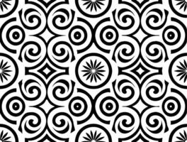Abstract Black and White Spiral Icon for Creative Projects. vector