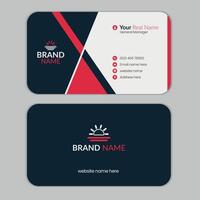 Modern and Professional business card template vector